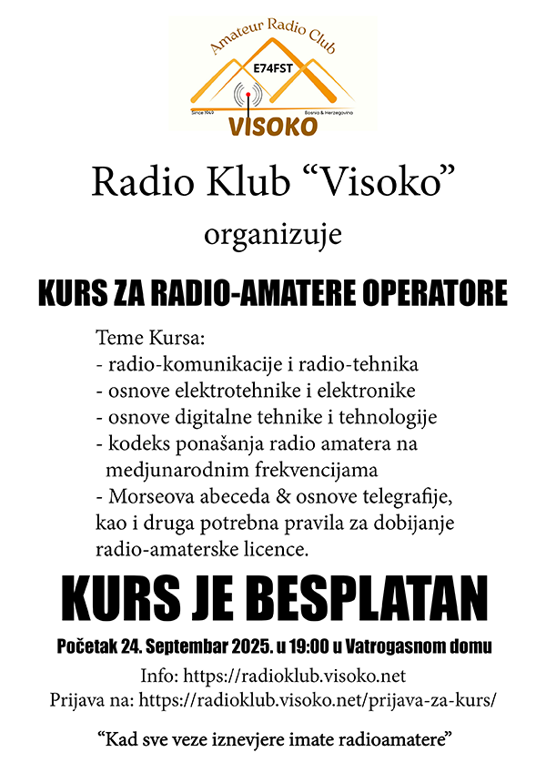 Kurs za radioamatere operatore